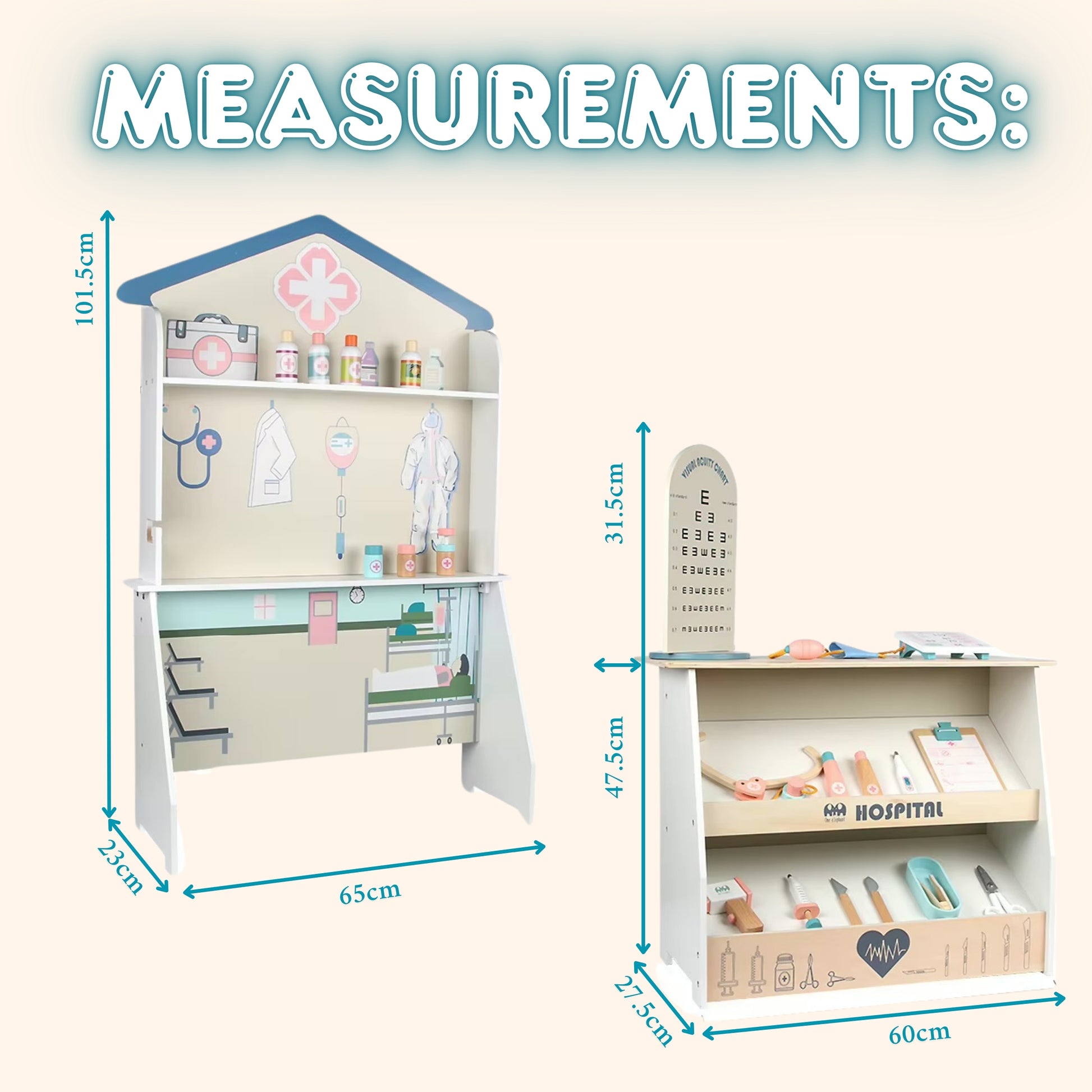 Pretend Play Doctor Hospital - Montessori Wooden Toys