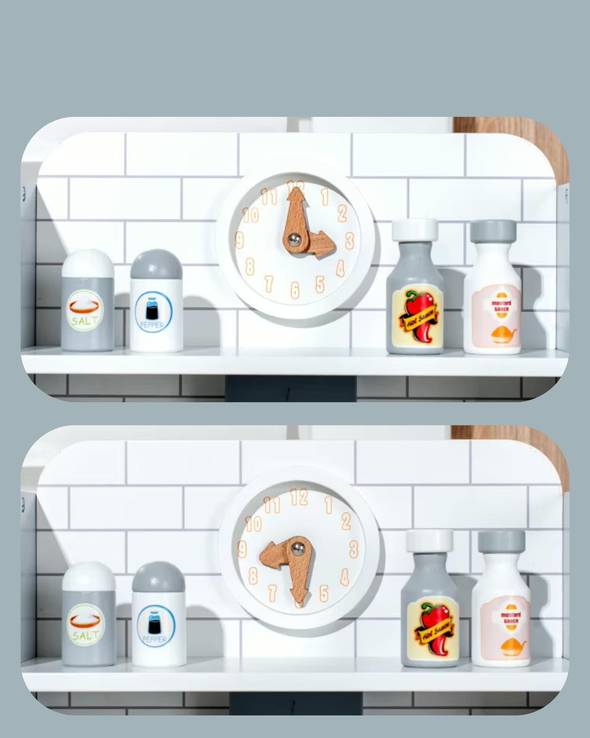 Pretend Play Kitchen Set - Montessori Wooden Toys
